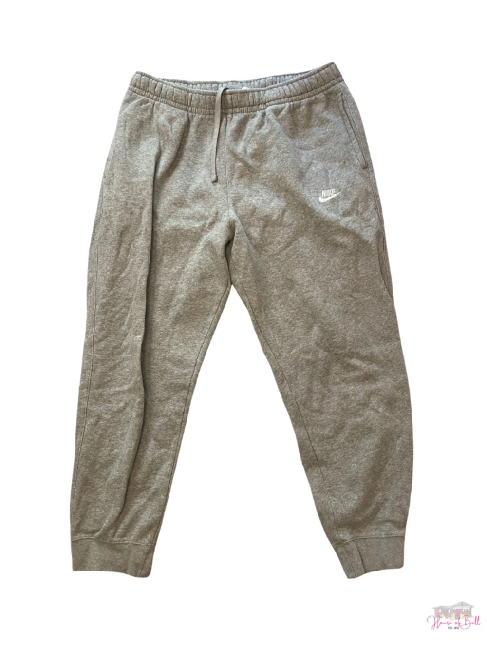 Nike Men’s Grey Club Fleece Joggers Sweatpants Size XL